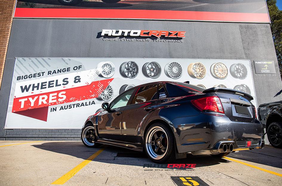 SUBARU WRX RS1 BLACK MACHINED LIP